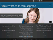 Tablet Screenshot of nicolewarner.com